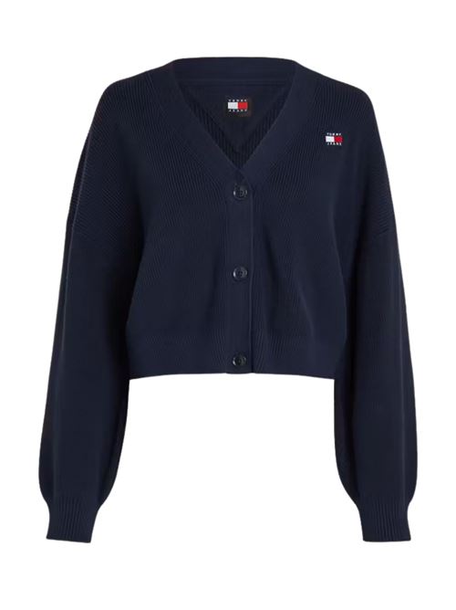 Cardigan in cotone con logo sul retro Tommy Jeans | DW0DW18335C1G